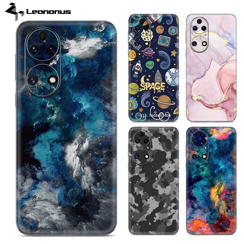 

Colorful uflage Decal Skin for HUAWEI P50 P40 P30 Pro Back Screen Protector 3M Film Cover Wrap Anti-scratch Durable Sticker