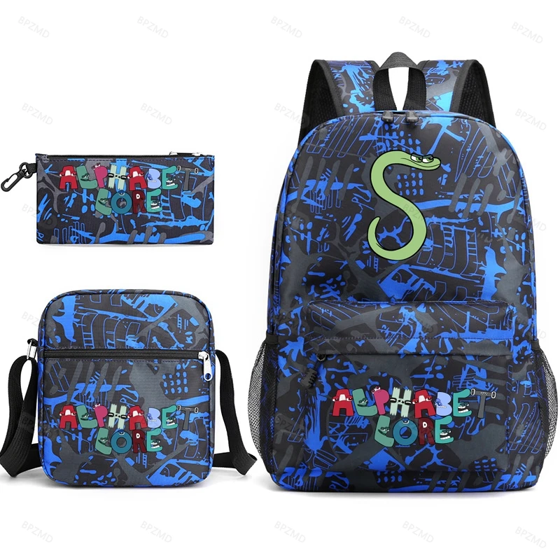 BPZMD Anime Print School BagCasual Student Backpack for Teenage Boys Girls Book Bag School for Kids Back to College Gifts