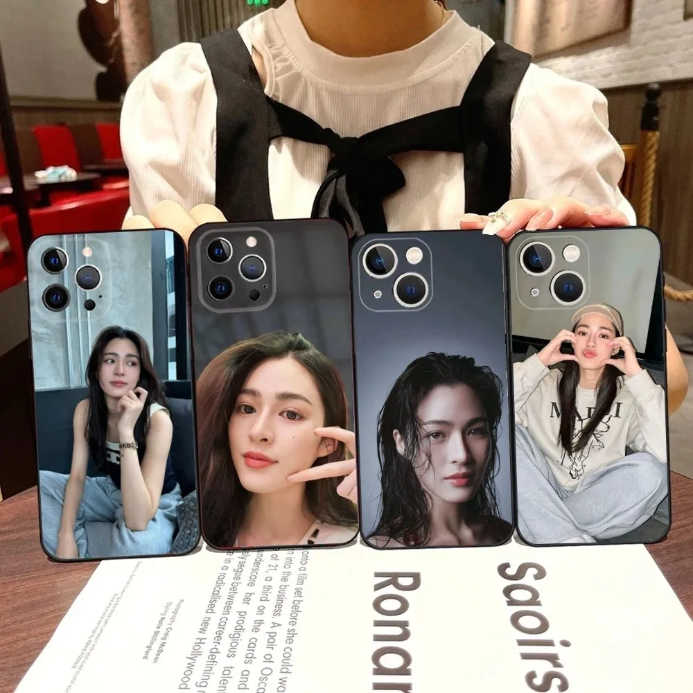 Чехол для телефона Fahlada Lingling Kwong iPhone 16 15 14 13 12 11 Pro X XS Max XR Plus мини-черный мягкий