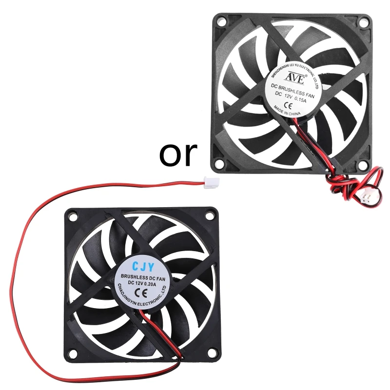 

C5AE 8010 8CM DC Brushless Cooling Fan Desktop PC CPU Mining Cooling Fans 12V 2600RPM