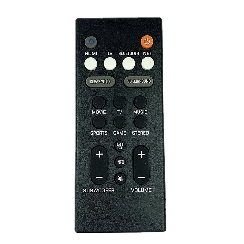 

2X Remote Control ABS Speaker Replacement Remote Controller For Yamaha YAS-209 YAS-109 Speaker