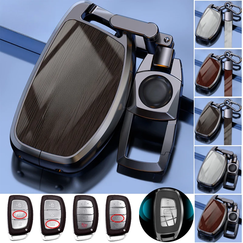 Кожаный Автомобильный брелок из цинкового сплава для Hyundai Sonata Tucson Elantra I40 IX35 I45 Avante