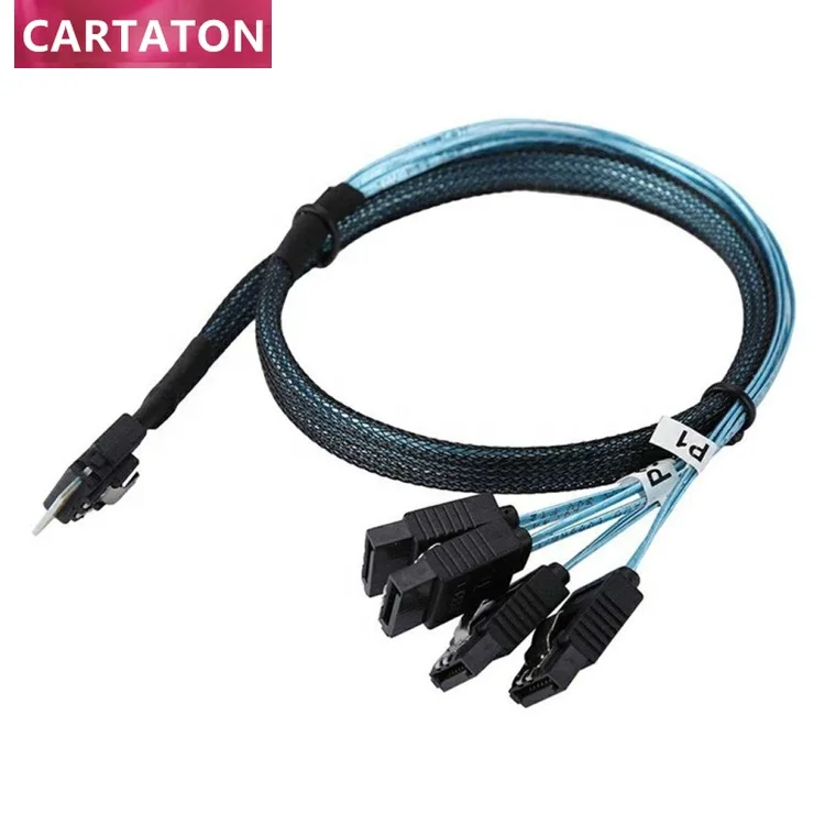 

Кабель для передачи данных Mini Sas 38P Φ 4i To 4 * Sata