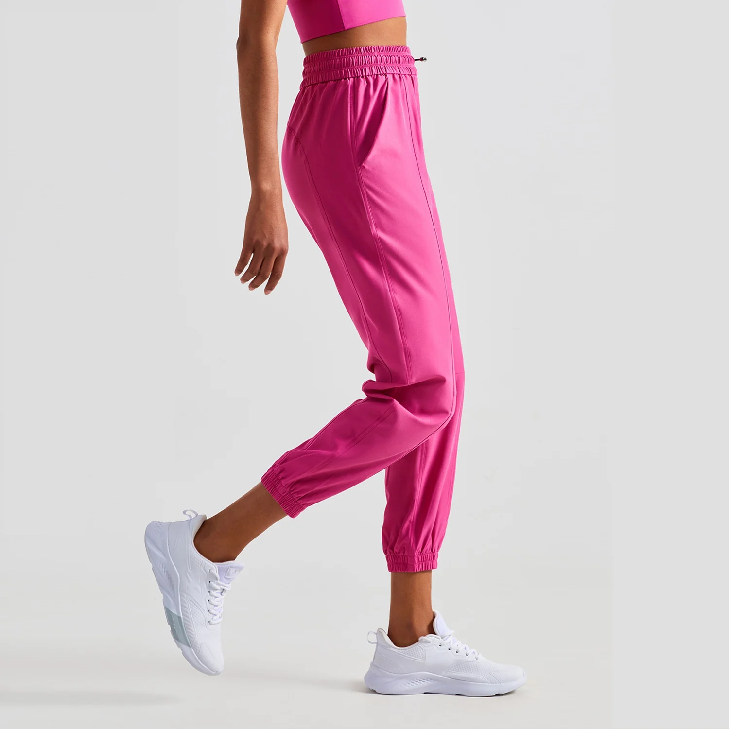 

Top Women Sun Protection Pants Drawstring High Waist Gym Fitness Pants Loose Casual Tie Foot Fashion Running Sports Pants Breath