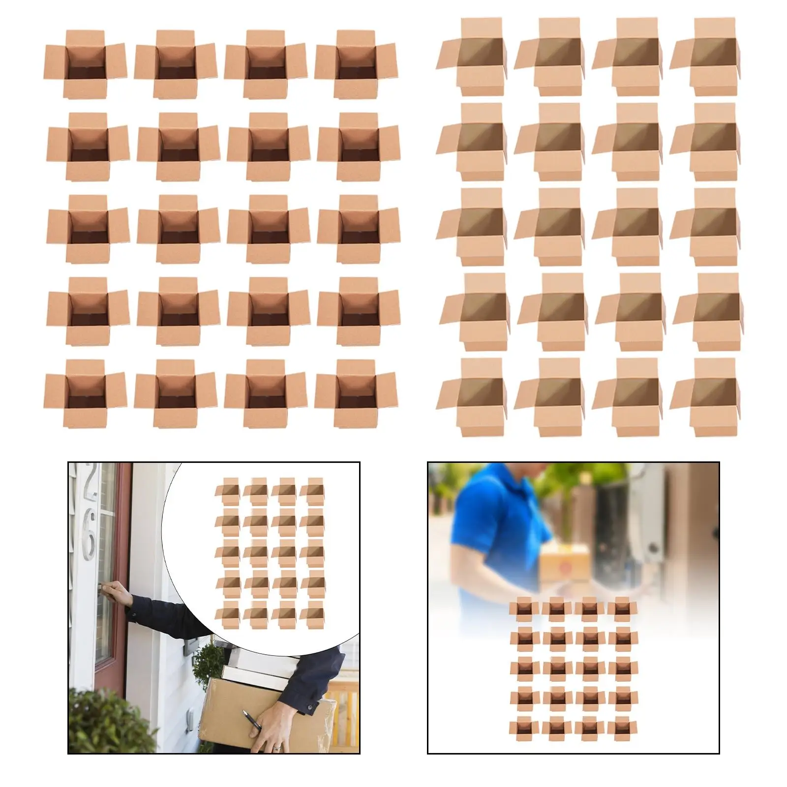 20-х шт. коробки из гофрированного картона почтовая коробка в форме куба для