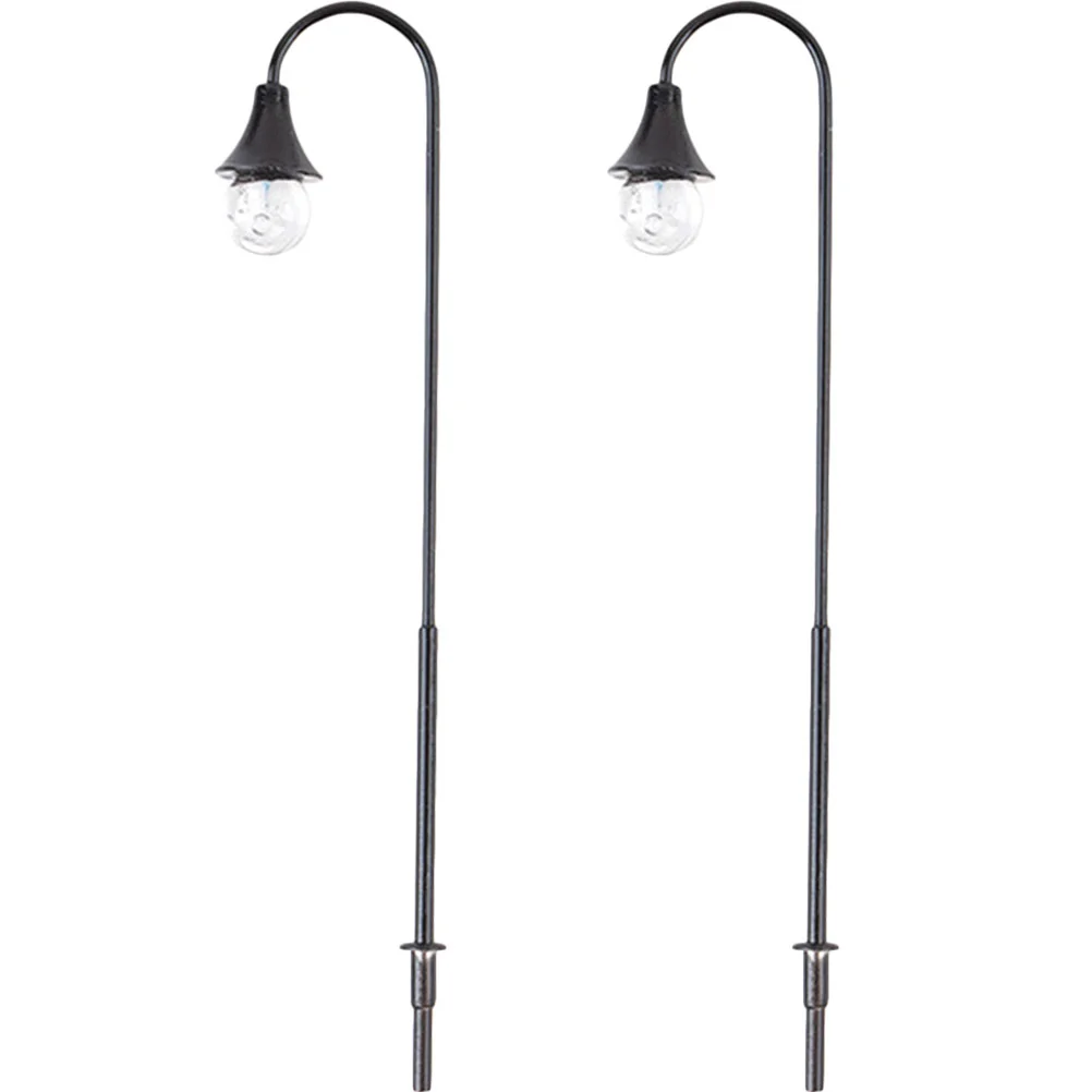 Маленькая модель уличного фонаря мини-столб светодиодный садовый светильник