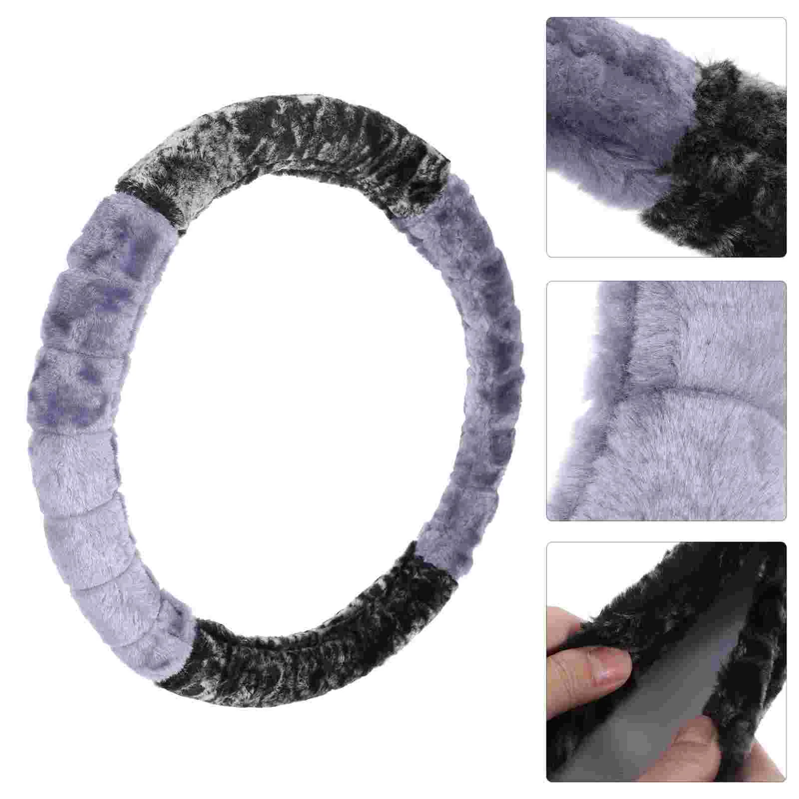 

Steering Wheel Covers Car Cover Winter Fluffy Warm Sleeve Protector Cloth Autoaccessories