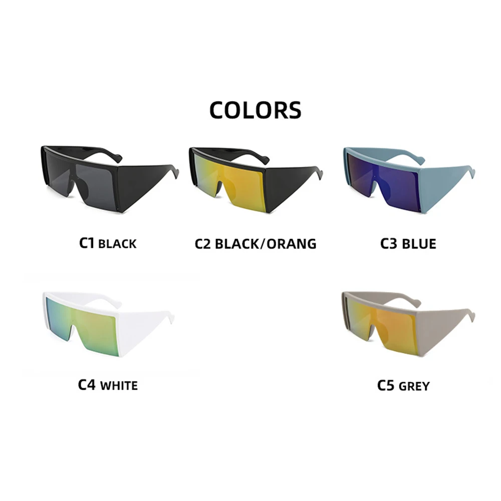 Солнцезащитные очки большого размера в стиле панк для мужчин и женщин солнечные