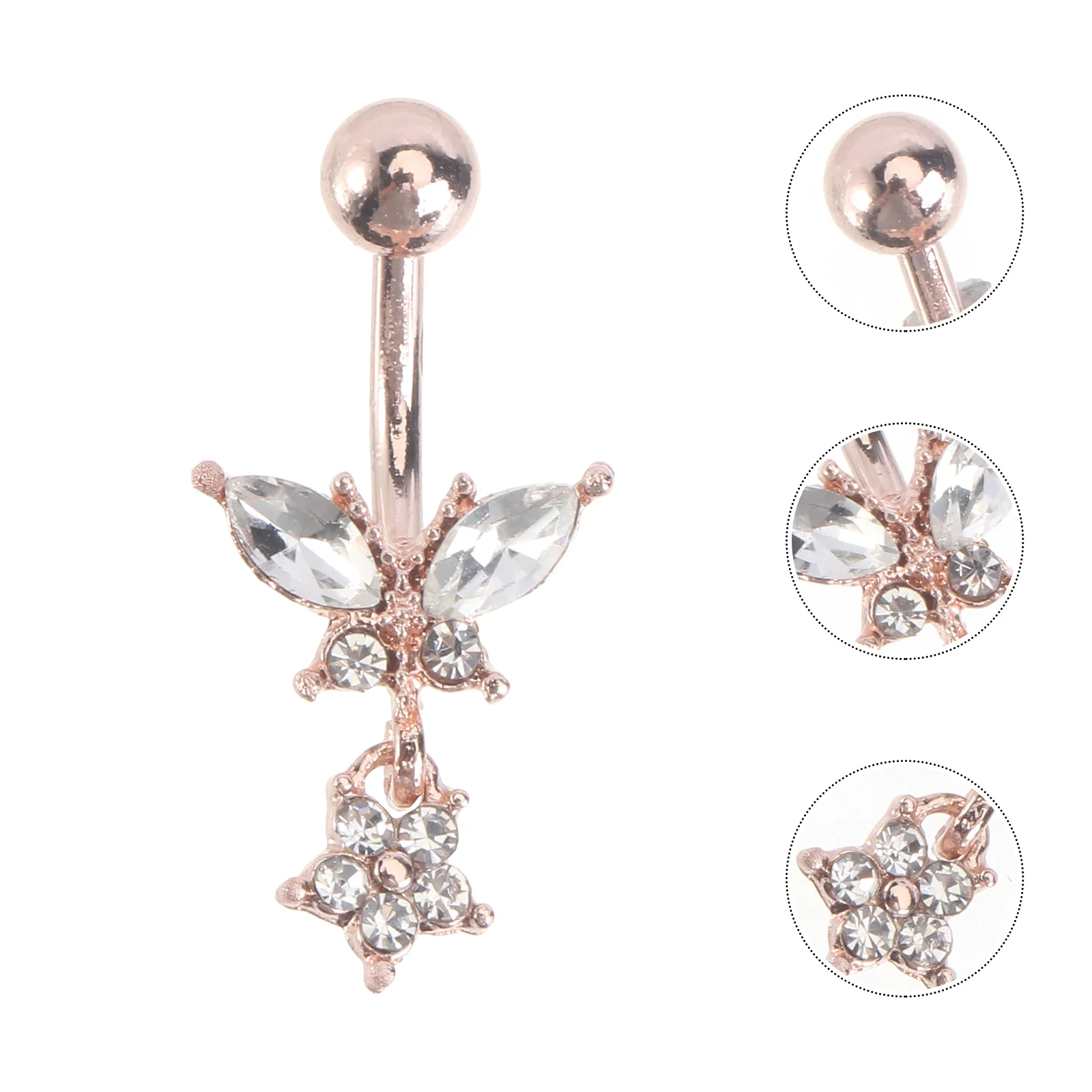 Кольца для ногтей в пупке с перфорацией модные украшения из нержавеющей стали