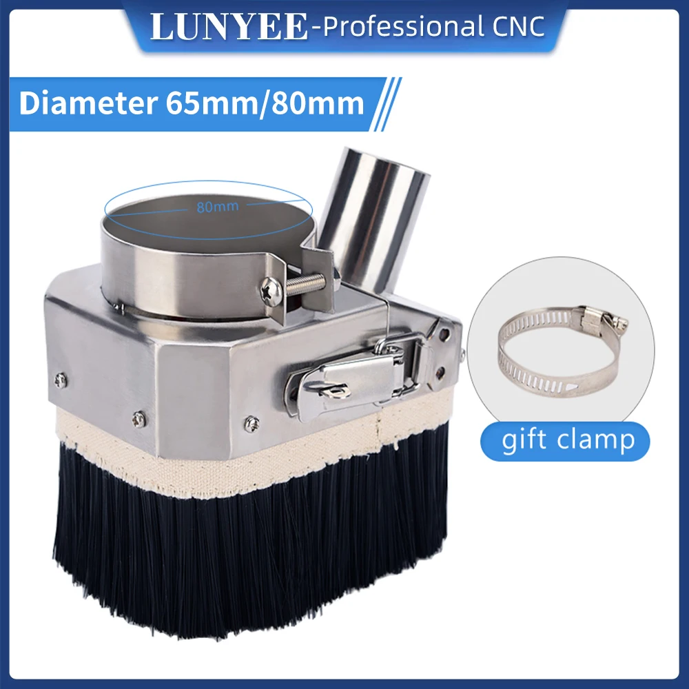 

LUNYEE 65mm / 80mm Engraving Machine Dust Hood Woodworking CNC Spindle Motor Dust Collect Engraving Machine Accessories