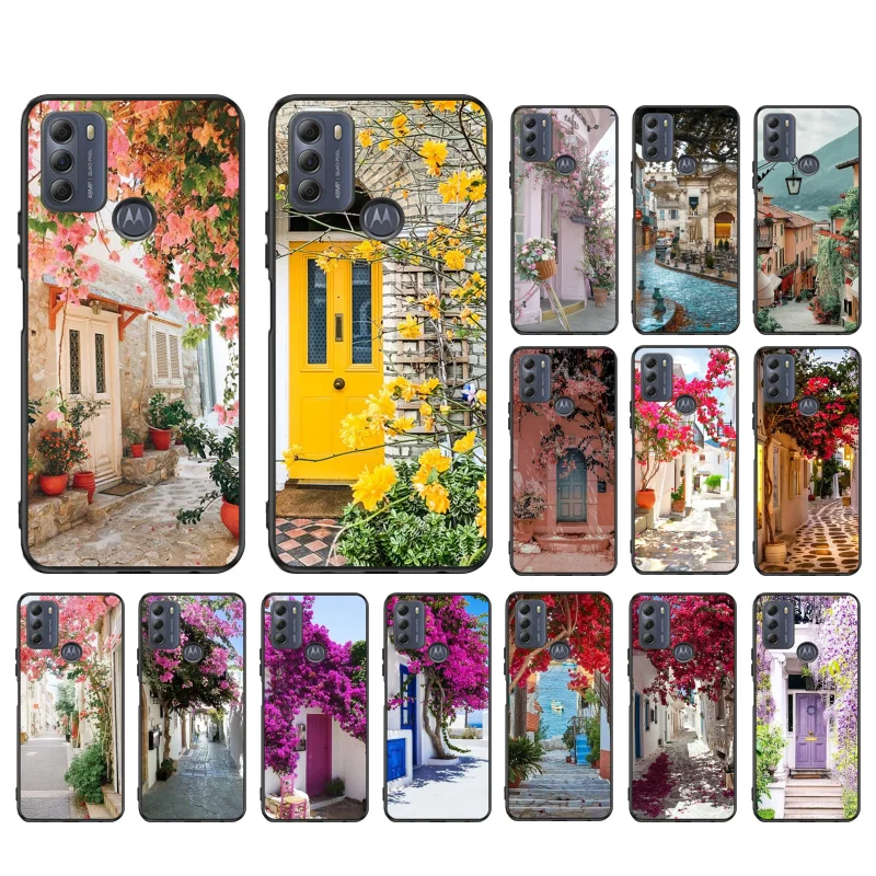 

Flower Garden landscape Case for Motorola G22 G60 G52 G100 GStylus G30 G10 G20 G50 GPure E32 E20 E40 E7 Edge20lite Pro OneAction