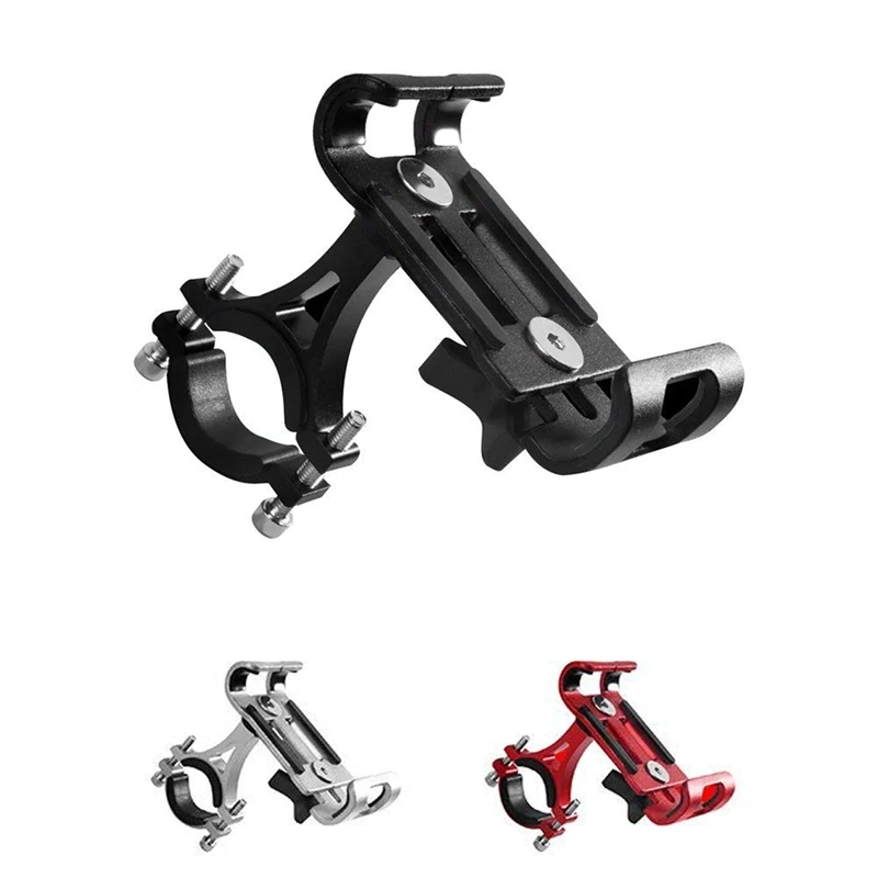 

Bike Aluminum Alloy 360 Degree Rotation Mobile Phone Holder Universal Adjustable Bike Phone Mount Support Mountain Bike Navigati