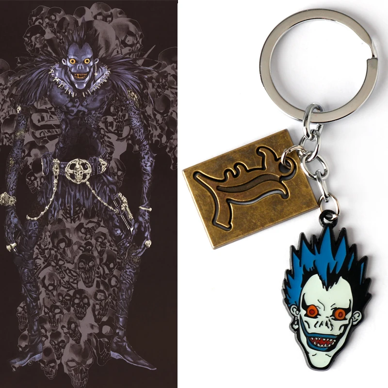 

Anime Death Note L Ryuuku Ryuk Keychain Grim Reaper Ryuk Pendant Key Chain Bag Key Accessories for Women Men Jewelry Fans Gift