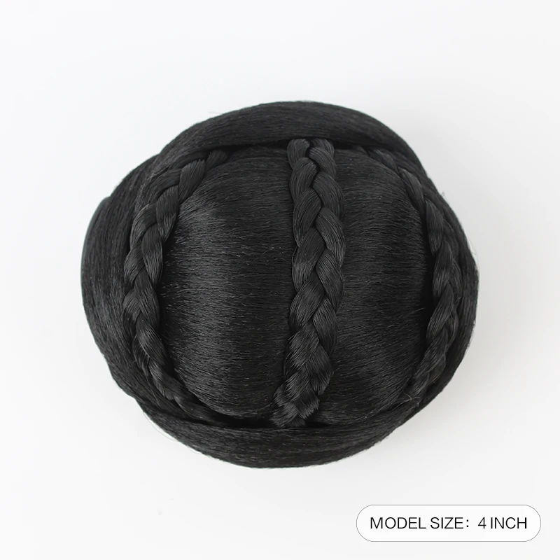 

JOY&BEAUTY Women Synthetic Bun Clip Wigs Chignon Wig Bride's Hair Extension Simulation Wigs Bun Clips Wedding Party Daily Use