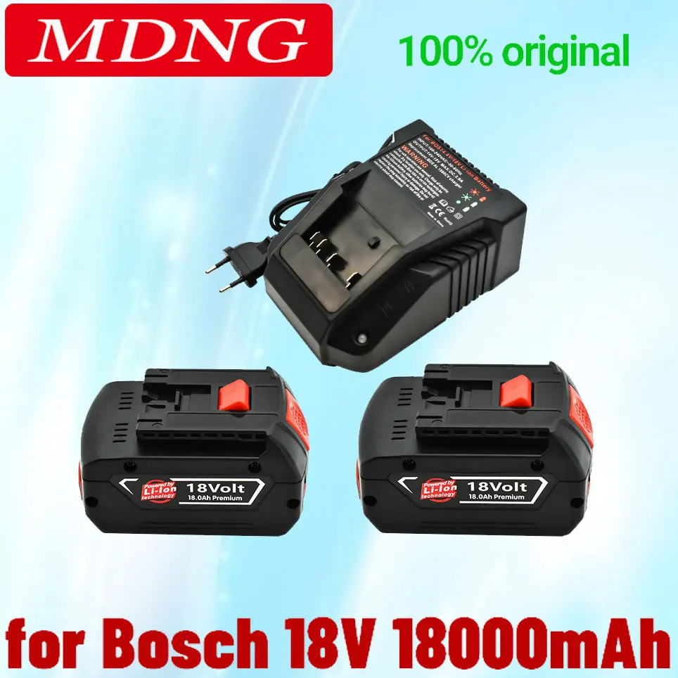 

18V Battery 18Ah for Bosch Electric Drill 18V Rechargeable Li-ion Battery BAT609 BAT609G BAT618 BAT618G BAT614