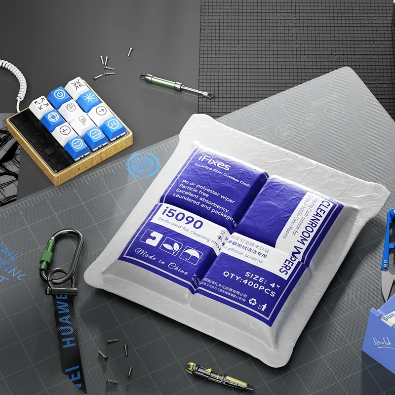 Мягкие чистящие салфетки ifix i5090 400 шт. 10*10 см без пыли очиститель для комнаты