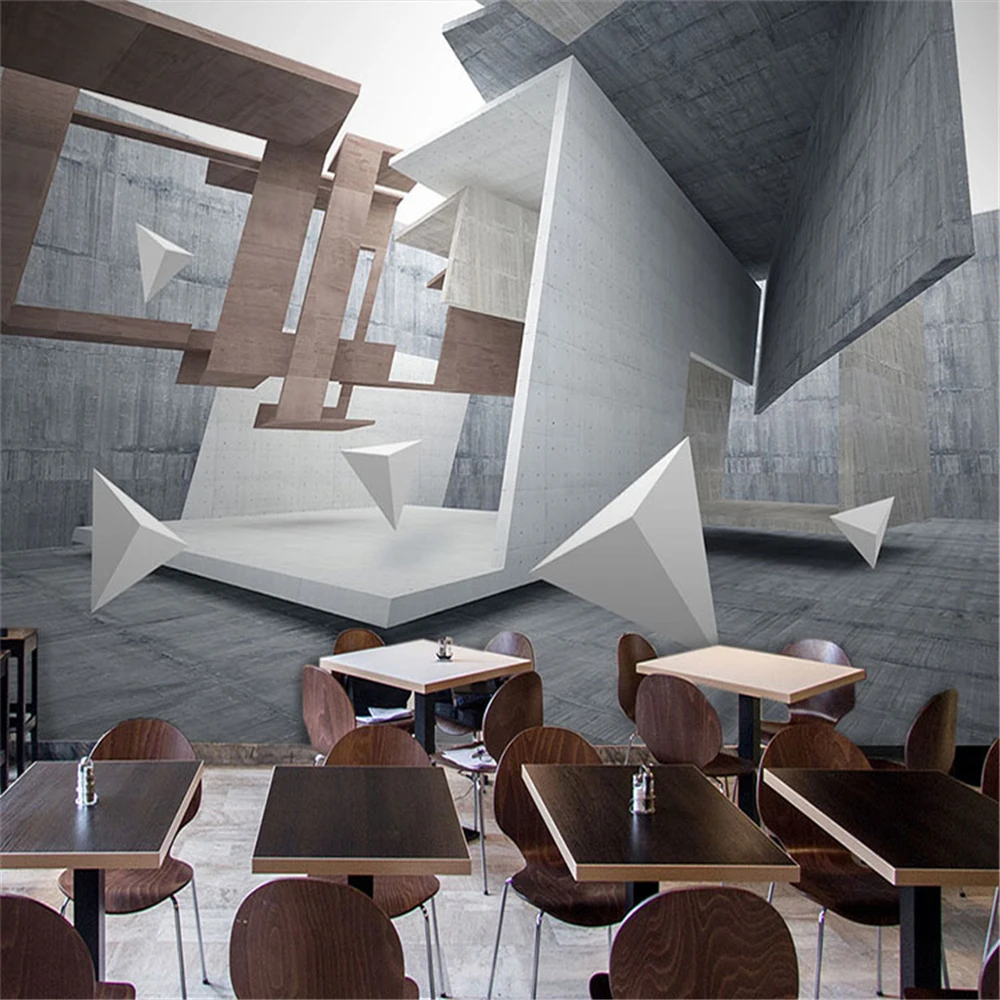Пользовательские расширяющие пространство 3D обои для гостиной ТВ фон настенные
