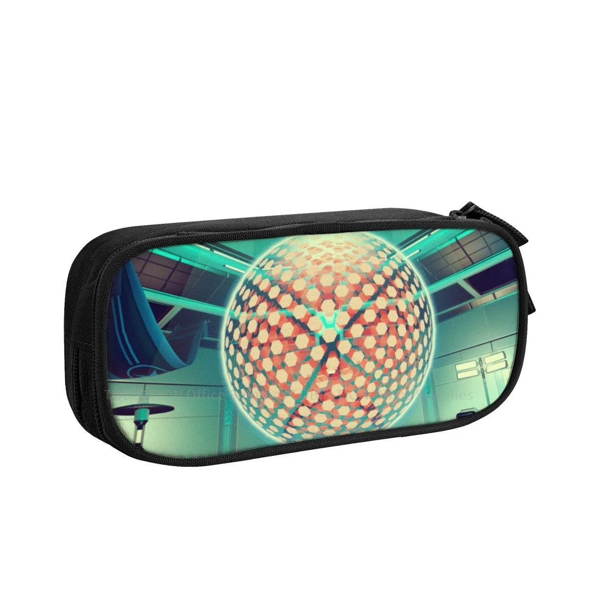 

Spherical Pencase No Man's Sky Action Adventure Game Pencil Bag Girls Boys Student Stationary Bags Large Capacity Double Zipper