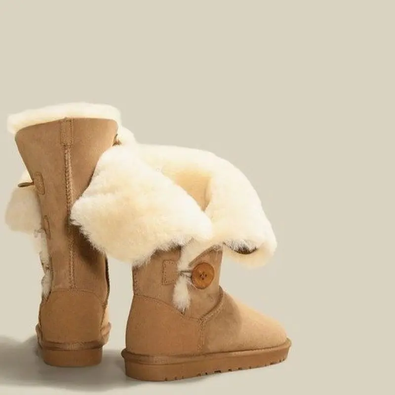 

Platform Shoes Sexy High Quality Women Classic Snow Boots Cold Proof Thermal Calf Boots Winter Women Thermal Shoes Gothic Shoes