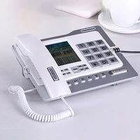 Office Home Corded Telephone Phone with Caller ID Call Waiting Speakerphone Blacklist Dual Interface Calculator Alarm Clock