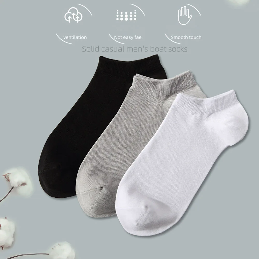 6pairs Ankle Athletic Socks Cotton Cushioned for Men Low Cut Ventilating Comfort Fit Performance No-Show Breathable Casual Socks