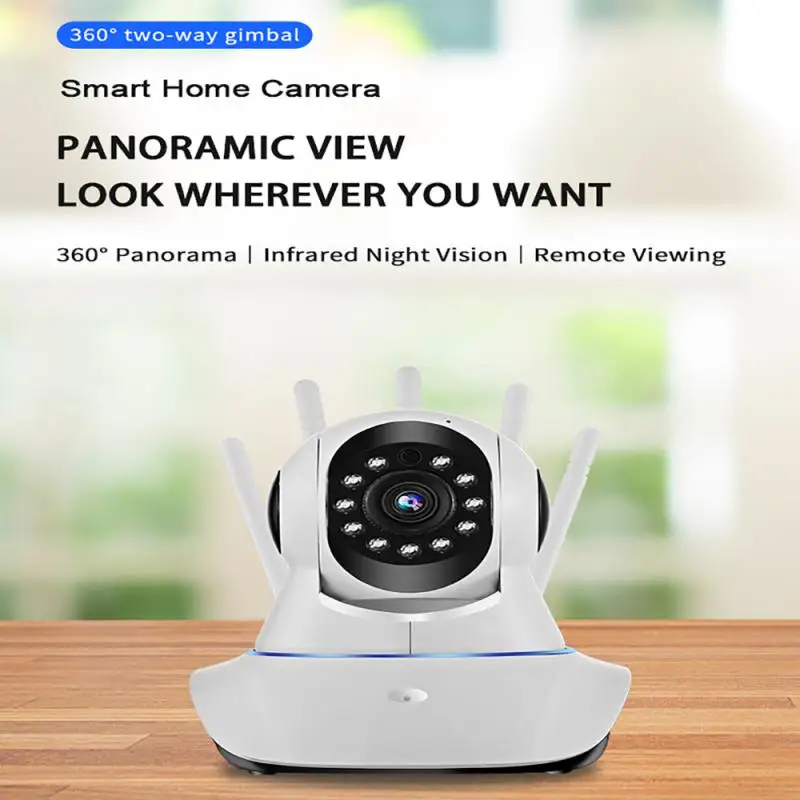 

1080P wireless Wifi Camera Home Security Surveillance Indoor Ip Camera 5 Wifi Antennas 360 Ptz Cam Securite camera Night Vision