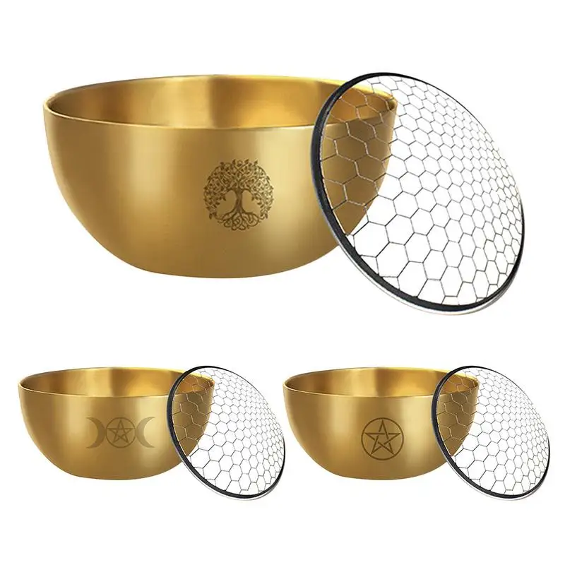 

Offering Bowl Distinctive Gold Tea Light Bowl Sturdy Brass Bowl Tabletop Ornaments For Theme Party Ceremony Bedroom Balcony