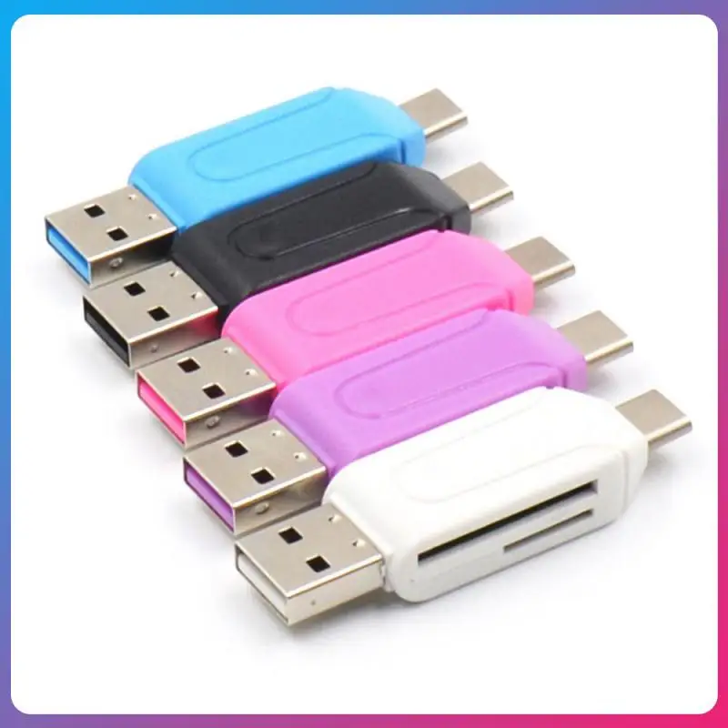 

NEW USB & USB 2 In 1 OTG Card Reader High-speed USB2.0 Universal OTG TF/ For Android Computer Extension Headers