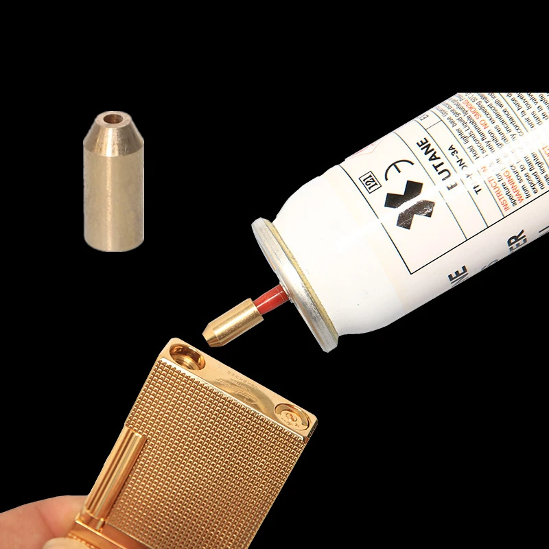 

Brass Copper Gas Nozzle Adapter For S.T Memorial Dupont L2/Gatsby Reusable Gas Connector Refill Butane Lighter Gas Adapters Part