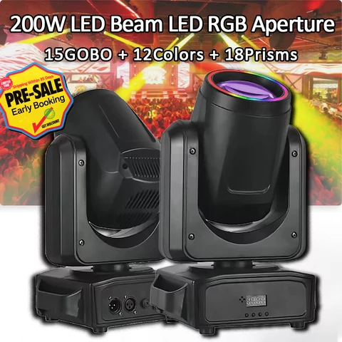 Yuer 200 Вт светодиодный сценический светильник с кольцом