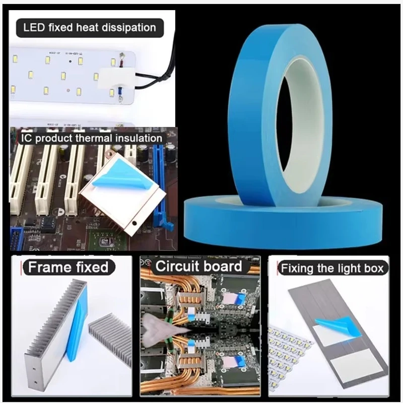 Двусторонняя Термопроводящая Клейкая Лента 25 М/рулон Для Чипов Печатных Плат
