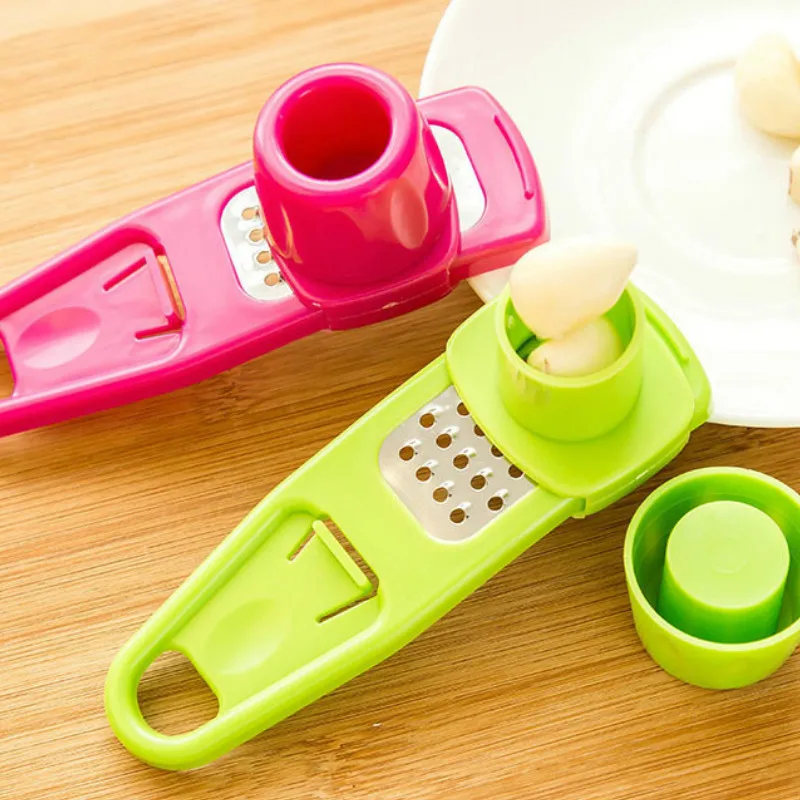 

1PC Garlic Crusher Multi Functional Manual Ginger Garlic Grinding Grater Cutter Utensils Garlic Peeler Kitchen Accessories Tools