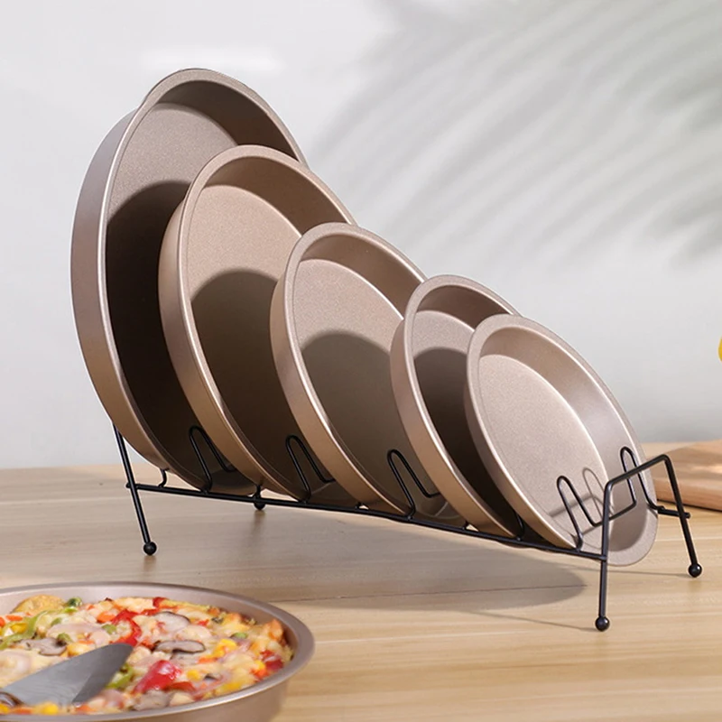 

Cake Mold Pizza Baking Pan Non-Stick Baking Mold Air Fryer Round Tray Baking Pizza Cake Basket Baking Pan Kitchen Accessories