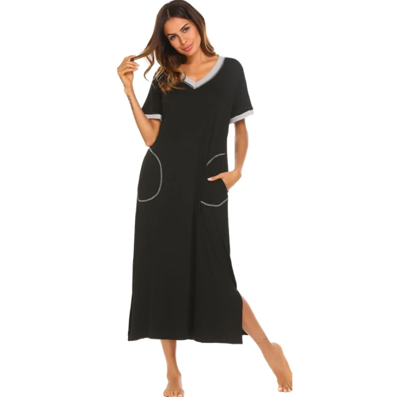 Женская ночная сорочка из хлопка Мода |