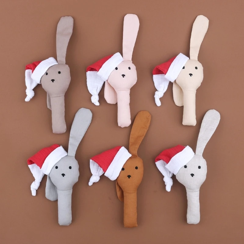 

Handmade Rattles Educational Toy Kids Crib Mobile Hand Bell Baby Christmas Gift