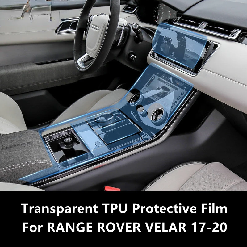 

For RANGE ROVER VELAR 17-20 Car Interior Center Console Transparent TPU Protective Film Anti-scratch Repair Film Accessories