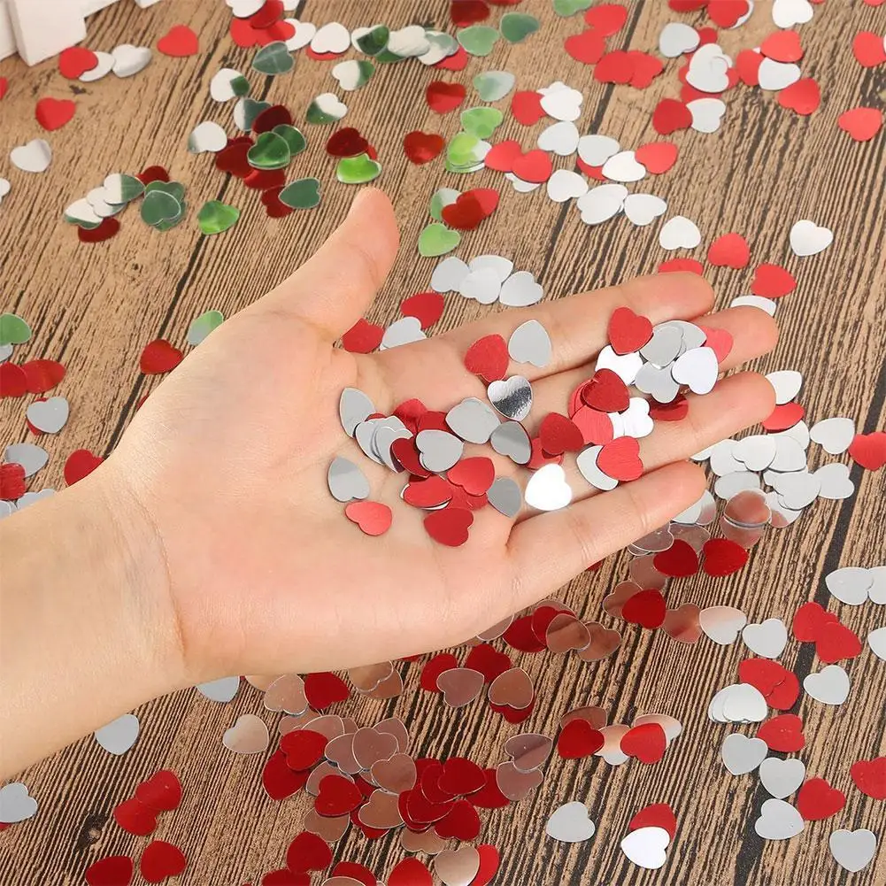 

Pink Red Heart Tissue Paper Confetti Wedding Decorations Birthday Party Valentine's Day Throwing Flowers Heart Paper Fragments