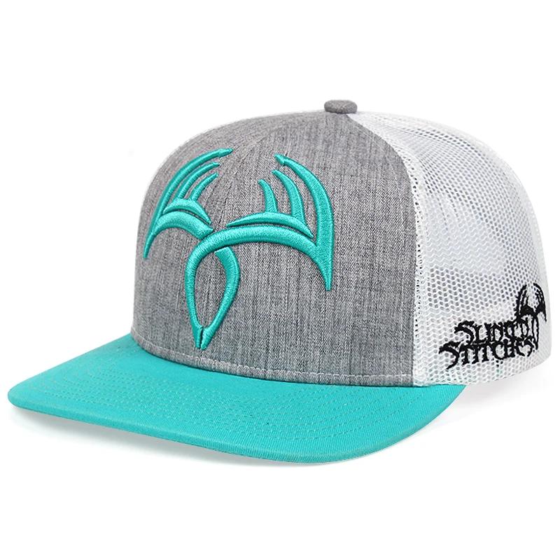 

Devil wing embroidery Snapback men women baseball cap Shade mesh net hat
