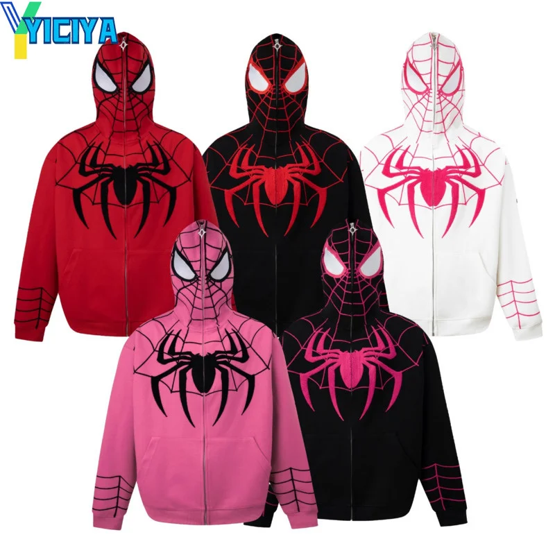 

YICIYA HOOD Sweatshirt new spider Halloween High quality brand Blouse Sweatshirts Winter Long Sleeves Sweater Y2k Female Hoodie