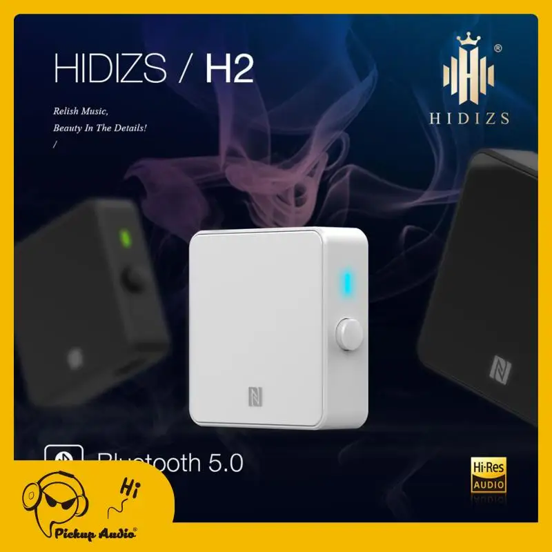

Hidizs H2 Lossless Bluetooth 5.0 Receiver Wireless 3.5mm AUX Jack Adapter NFC Dual HiRes Certified High Performance AMP Receiver