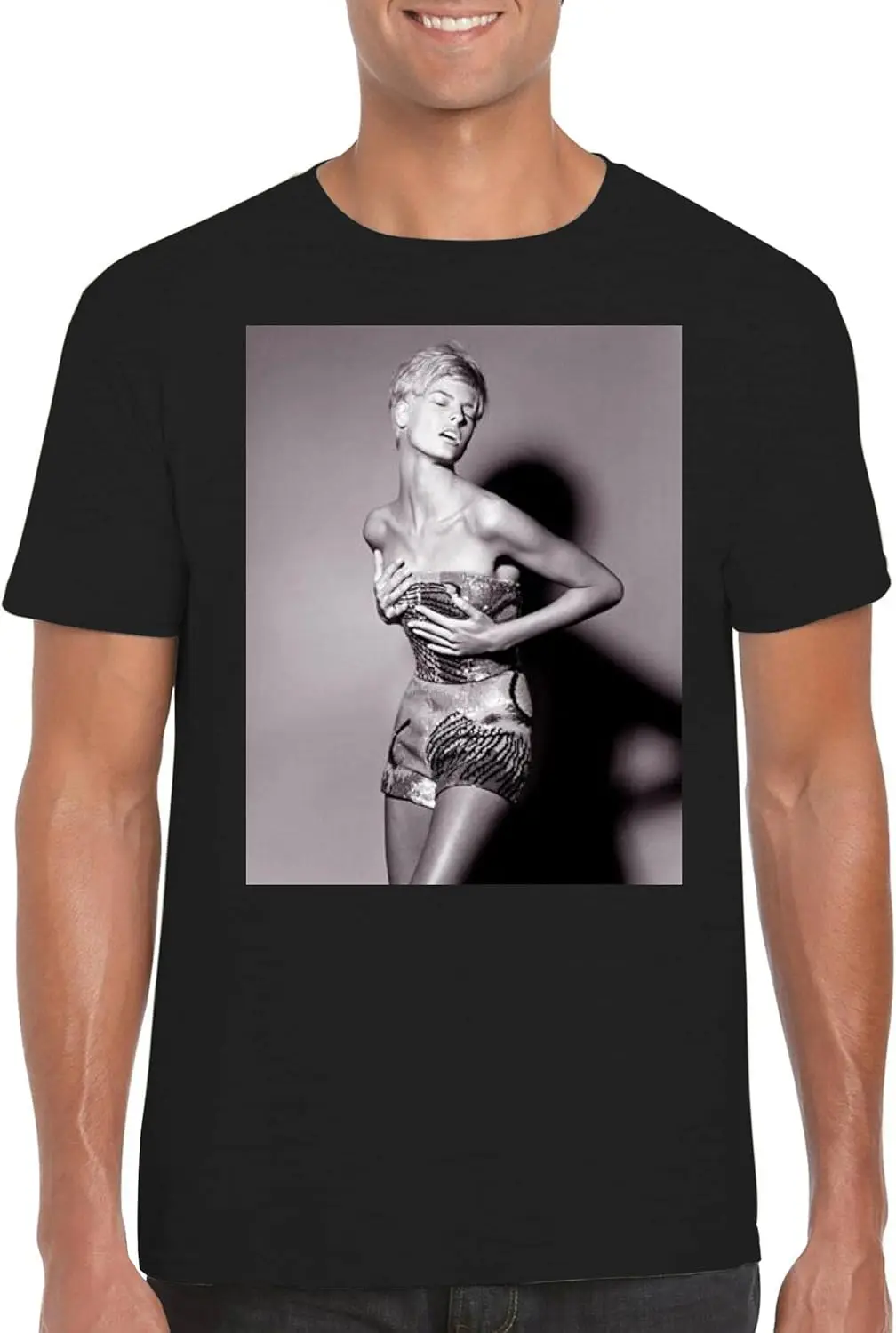 FC Carino Linda Evangelista — мужская футболка с круглым вырезом PDI # PIDP94439