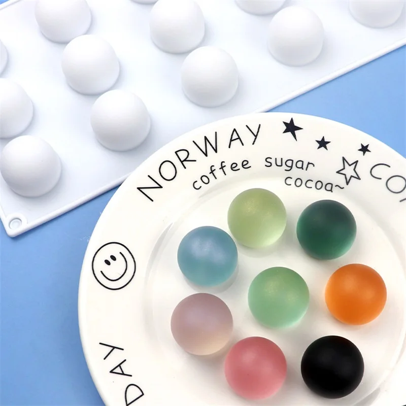 15 трехмерная маленькая шариковая форма для наполнения лунного пирога мусса