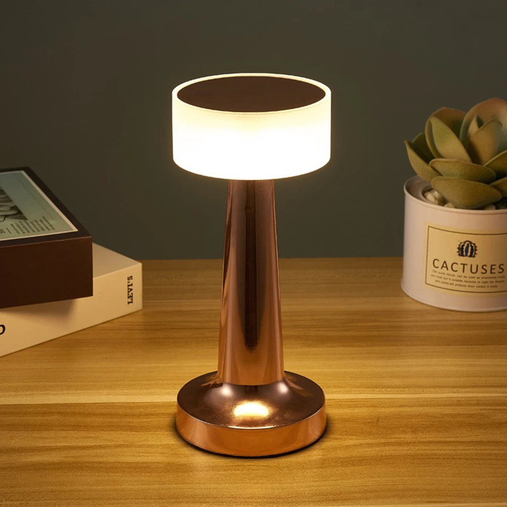 

Retro Bar Table Lamp LED Desktop Night Light Rechargeable Touch Sensor Wireless Dining Room Coffee Living Room Decorative Light