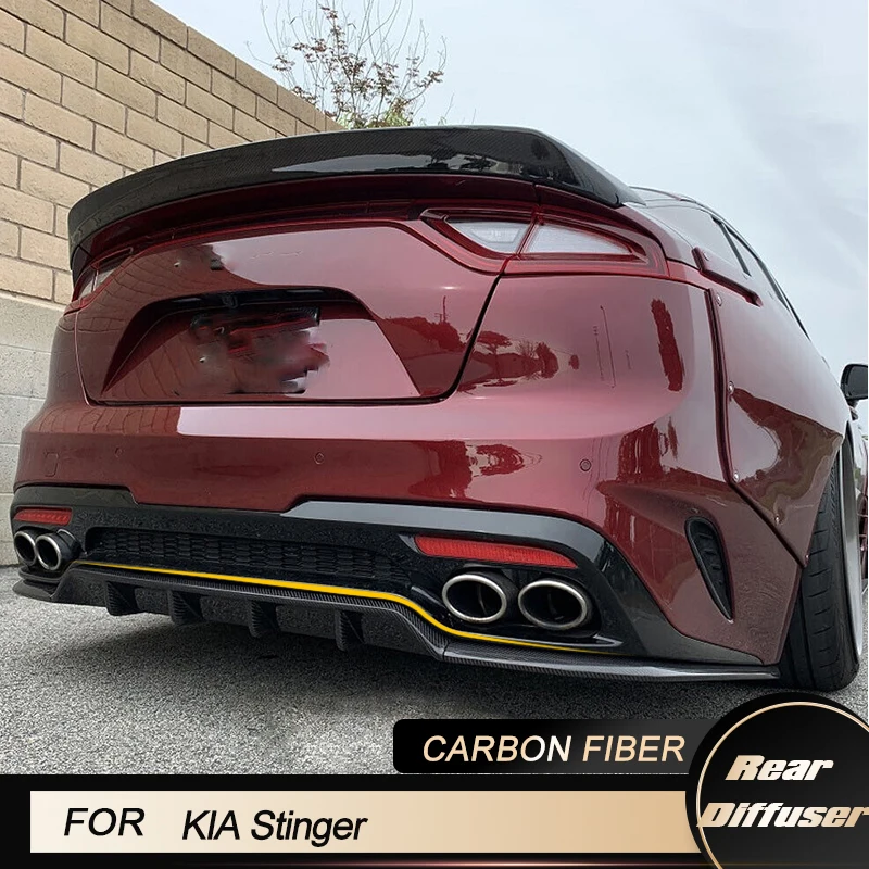 Автомобильный задний диффузор спойлер для губ KIA Stinger GT EX Hatchback 4-дверный 2018-2022
