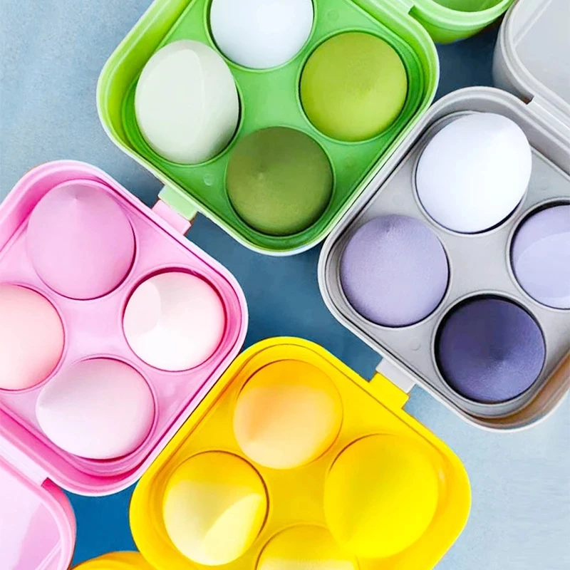 

4Pcs Make Up Blender Cosmetic Sponge Puff Foundation Powder Professional Makeup Sponge Beauty Tools Cosmetic Accessories
