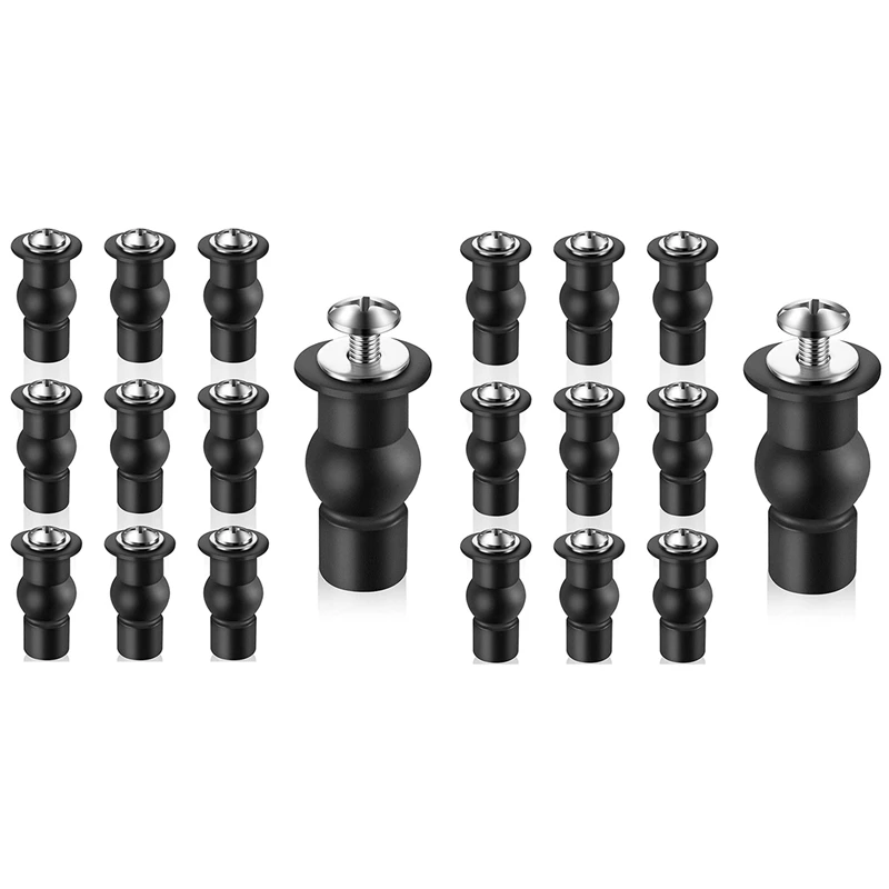 

20 Pieces Toilet Seat Screws Universal Toilet Expanding Screws Toilet Seat Hinge Bolt Replacement Rubber Blind Hole