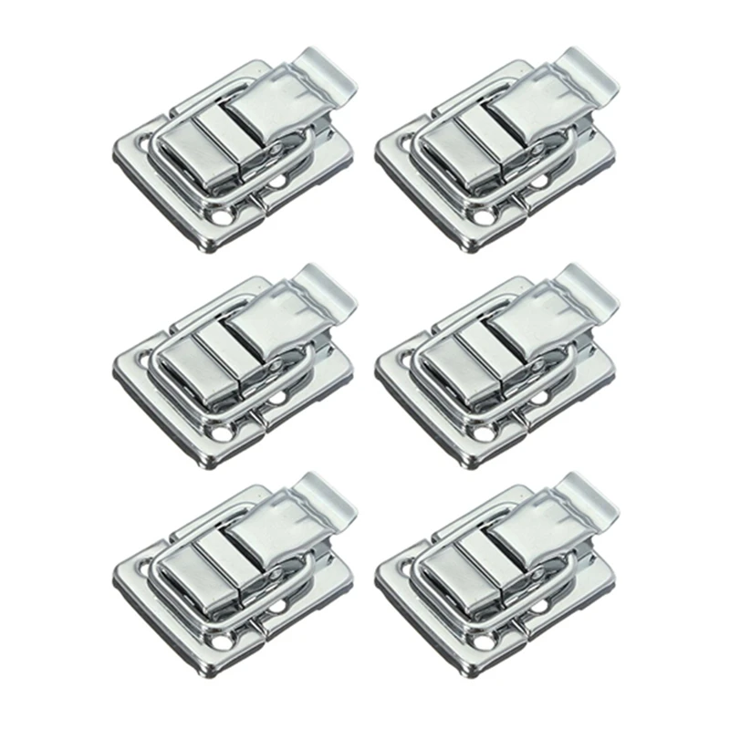 

12X Metal Snap Finish Suitcase Suitcase Lock 30X43mm Silver