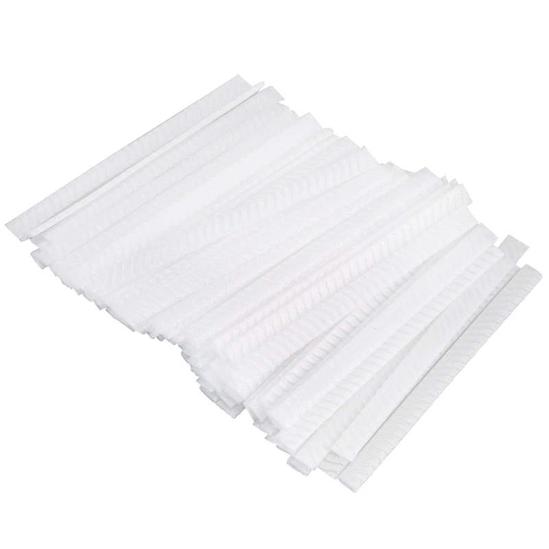 

100 pcs Make Up Brush Pen Netting Cover Mesh Sheath Protectors Guards Protective cover Sheath Net (White)