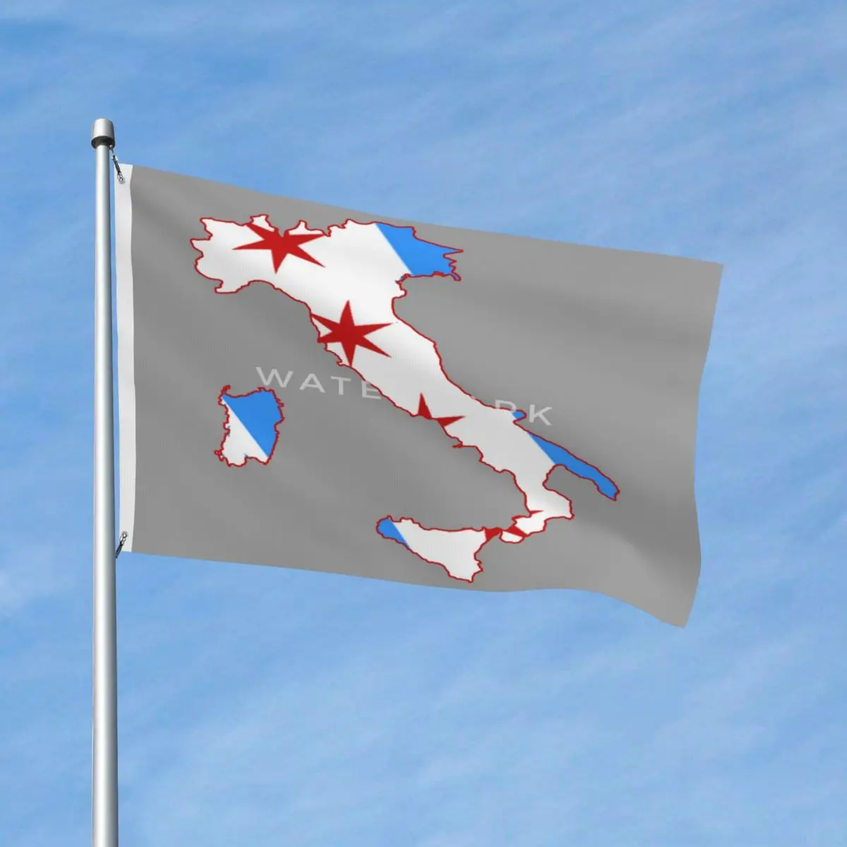 

Логотип итальянского флага Чикаго, флаг итальянского флага, современный декоративный устойчивый к выцветанию полиэстер, без запаха, настраиваемый