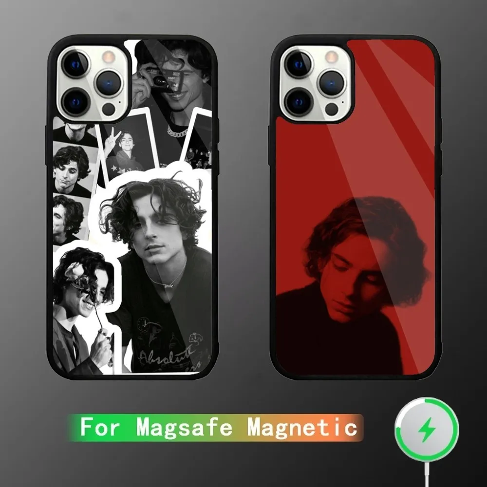 Чехол для телефона T-Tetuvhee C-Chalamet iPhone 16 15 14 13 12 11 Plus Pro Max Mini Magsafe с магнитной